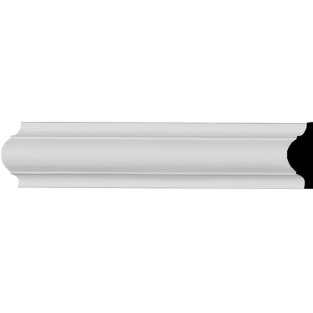 EKENA MILLWORK 1 5/8"H x 1/2"P x 94 1/2"L Ashford Smooth Panel Moulding PML01X00AS